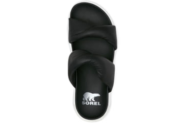 Image of Sorel VIIbe Twist Slide Sandals - Womens, Black/Sea Salt, 7 US, 2039961-010-7