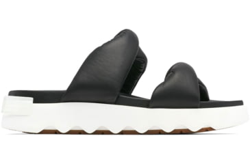 Image of Sorel VIIbe Twist Slide Sandals - Womens, Black/Sea Salt, 7 US, 2039961-010-7