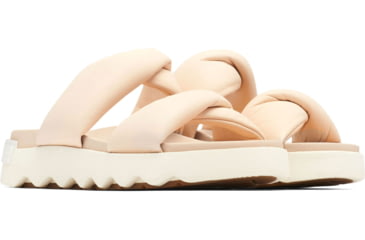 Image of Sorel VIIbe Twist Slide Sandals - Womens, Nova Sand/Chalk, 9 US, 2039961-260-9