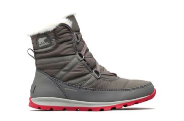 Image of Sorel Whitney Short Lace Boot - Womens, Quarry, Bright Rose, 9, 1767011053-9