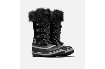 Image of Sorel Youth Joan Of Arctic Winter Boot, Black, Oyster, 1, 1516801013-1