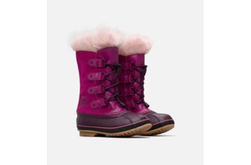 Image of Sorel Youth Joan Of Arctic Winter Boot, Raspberry, Purp, 3, 1516801531-3