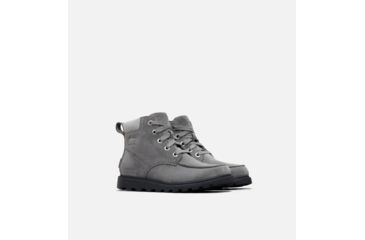 Image of Sorel Youth Madson Moc Toe Waterproof Boot - Boys, Quarry, Chrome, 3, 1822181052-3