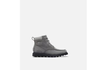Image of Sorel Youth Madson Moc Toe Waterproof Boot - Boys, Quarry, Chrome, 3, 1822181052-3