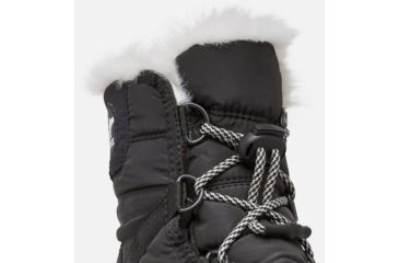 Image of Sorel Youth Whitney Short Lace Boot, Black, Sea Salt, 4, 1767401011-4