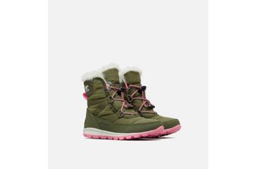 Image of Sorel Youth Whitney Short Lace Boot, Hiker Green, Se, 7, 1767401371-7