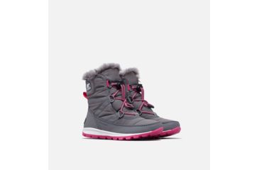 Image of Sorel Youth Whitney Short Lace Boot, Quarry, Ultra P, 7, 1767401053-7