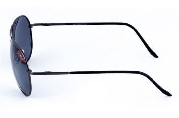 Image of Sos Polar Max / Anchor Sunglasses, Frame - Shiny Gunmetal/black Temple, Lens - Tac Polarized Smoke 1.0mm