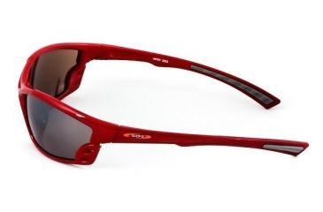 Image of Sos Wraps / Viper Sunglasses, Frame - Metallic Red, Lens - Pc Decenter Brown-fm
