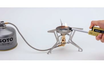 Image of Soto Fusion Trek Stove, Silver/Gold, 4953571093901