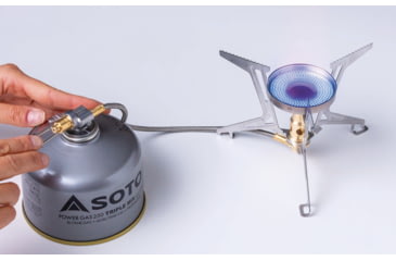 Image of Soto Fusion Trek Stove, Silver/Gold, 4953571093901