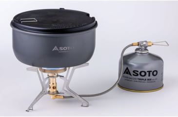 Image of Soto Fusion Trek Stove, Silver/Gold, 4953571093901