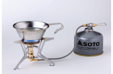 Image of Soto Fusion Trek Stove, Silver/Gold, 4953571093901