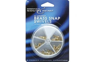 Image of South Bend Swivels Brass Asst Sizes 24 Pk 1002