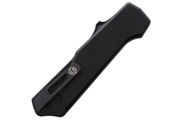 Image of Southern Grind Auto Arachnid OTF Automatic Folding Knife, 3.25in, S35VN Stainless, Black Stonewash Finish, Black Anodized Aluminum Handle, SG12030120