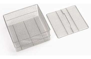 Image of SP Industries Accessories for Vertical, Undercounter, and Freestanding/Mobile Glassware Washers, National N0601-857 Baskets Test Tube Basket And Lid, Holds 150 Tubes, 75 Mm Length, Quarter-Rack Size