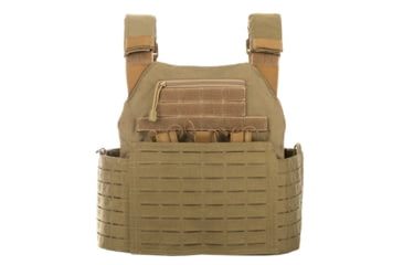 Image of Spartan Armor Systems Achilles Laser Cut Plate Carrier, Small/Extra Large, Coyote Brown, Adjustable, SAS-AC-LC-CB