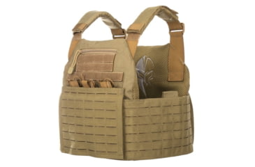 Image of Spartan Armor Systems Achilles Laser Cut Plate Carrier, Small/Extra Large, Coyote Brown, Adjustable, SAS-AC-LC-CB