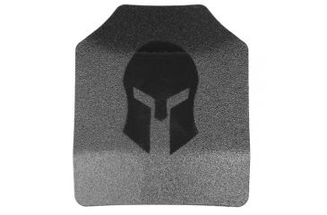 Image of Spartan Armor Systems AR500 Omega Steel Core Body Armor Shooters Cut Set Of Two, Atc, Base Coat, Black, 11x14 SAS-AR5001114-ATC