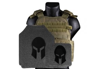 Image of Spartan Armor Systems Armor/condor Defender Extra Large Plate Carrier And AR550 Body Armor Platform Single Curve, Base Coat, Coyote Brown, 2XL-4XL SAS-PKG550-DFPC-CB-KIT