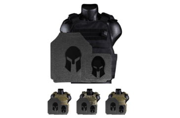 Image of Spartan Armor Systems Armor/Condor Mopc Plate Carrier and AR550 Level III+ Body Armor, Black, Coyote Brown, Multi Cam, OD Green