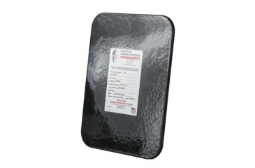 Image of Spartan Armor Systems Backpack Armor - Spartan Armor Systems Armaply AR650 Steel Core Armor Panel, Black, 10x13, SAS-AR6501013R, SAS-AR6501013R