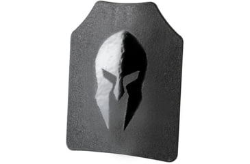 Image of Spartan Armor Systems Omega Level III Body Armor Single Plate, Single Curve Base Coat, Black, 10x12, SA-500-10 X 12 SH SC BC