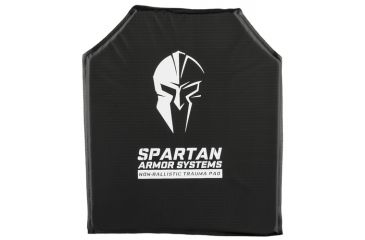 Image of Spartan Armor Systems Shooters Cut Trauma Pad Set Of Two, Black, 10x12 SAS-TP1012