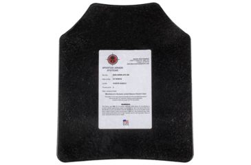 Image of Spartan Armor Systems Spartan Omega AR500 Steel Core Armor Body Armor, Shooters Cut, Two Set, Black, 11x14, SAS-AR5001114-FC-ATC, SAS-AR5001114-FC-ATC