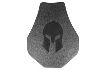 Image of Spartan Armor Systems Spartan Omega AR500 Steel Core Armor Body Armor, Swimmers Cut, Single Plate, Black, 10x12, SAS-AR5001012-SGL-SW, SAS-AR5001012-SGL-SW