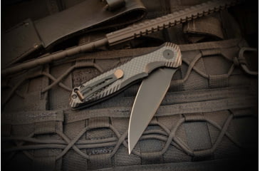 Image of Spartan Blades POROS Black Folding Knife, 5.13in Closed, 3.75in Black Tini Coated 154CM SS Blade, Black G10 Handle, SFBL11BK