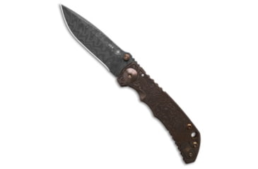 Image of Spartan Blades Spartan Blades Harsey Relic Frame Lock Knife Copper Titanium 4" Damascus, Copper, Damascus, adult, BHQ-200598