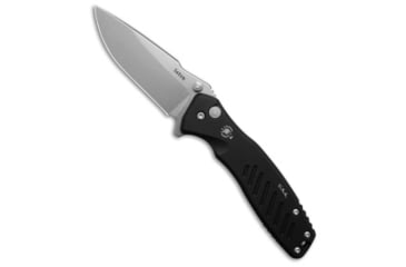 Image of Spartan Blades Spartan Blades Pallas Flipper Knife Black Aluminum 3.75" Stonewash, Black, CPM S45VN, adult, BHQ-33487