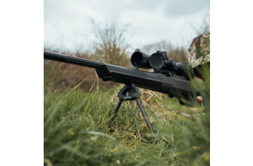 Image of Spartan Precision Equipment Javelin Lite Long Bipod w/Classic Picatinny Adapter, Black, SP01-053-R-BLK + SP02-02-R