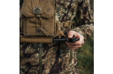 Image of Spartan Precision Equipment Javelin Lite Long Bipod w/Classic M-LOK Adapter, Black, SP01-053-R-BLK + SP02-03-R