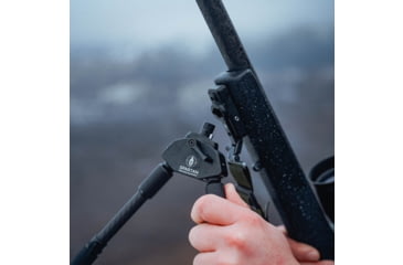 Image of Spartan Precision Equipment Javelin Lite Standard Bipod w/Classic Rifle Adapter, Black, SP01-054-R-BLK + SP02-01-R