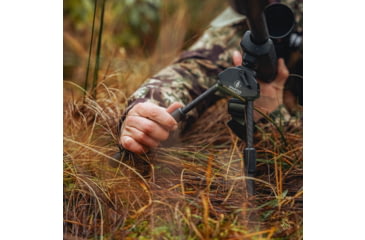 Image of Spartan Precision Equipment Javelin Lite Standard Bipod w/Classic Rifle Adapter, Black, SP01-054-R-BLK + SP02-01-R