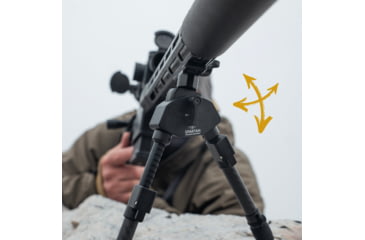 Image of Spartan Precision Equipment ProHunt TAC Bipod, Standard Length, Black, SP01-06-R-BLK