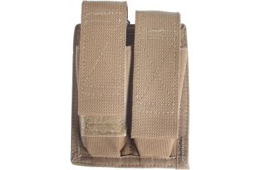 Image of Spec Ops M-9 Double Magazine Pouch w/ Hook &amp; Loop Closure, Coyote Brown - 100500211