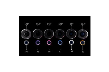 Image of Specialty Archery Iron I Rifle Peep Kit Contains 6 Apertures and 6 Verifiers w/ Case, 1502627