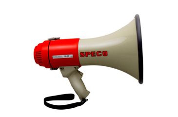 Image of Speco Tech ER370 Deluxe Megaphone w/Siren - Red/Grey - 16W 43493