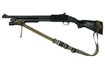 Image of Specter Gear 2 Point Tactical Sling, Mossberg 590/590A1 w/ Hogue 12in LOP Stock, Ambidextrous w/ ERB,Coyote 763 COY-ERB
