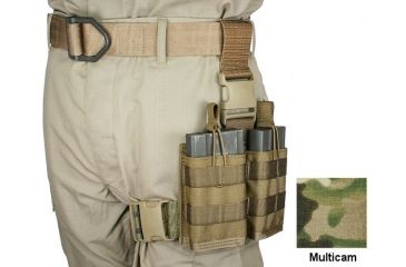 Image of Specter Gear 20 rd. 7.62 x 51mm NATO 2 Magazine Rapid Reload Tactical Thigh Rig,MultiCam 741 MULT