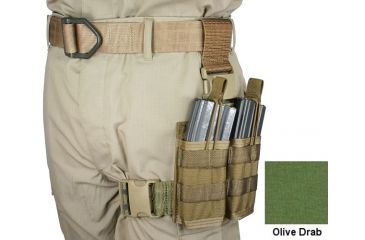 Image of Specter Gear 30 rd. 5.56mm 2 Magazine Rapid Reload Tactical Thigh Rig,OD Green 740 OD
