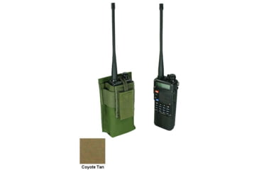 Image of Specter Gear Belt Mounted Radio Pouch, fits Baofeng UV-5R / BF-F8HP With Extended Length Battery, Coyote, 1207 COY