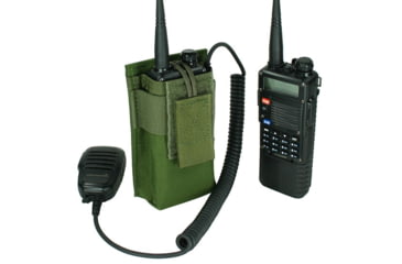 Image of Specter Gear Belt Mounted Radio Pouch, fits Baofeng UV-5R / BF-F8HP With Extended Length Battery, OD Green, 1207 OD