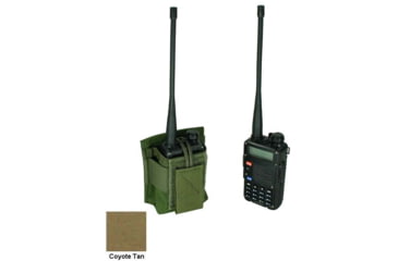 Image of Specter Gear Belt Mounted Radio Pouch, fits Baofeng UV-5R / BF-F8HP With Standard Length Battery, Coyote, 1205 COY