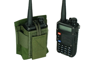 Image of Specter Gear Belt Mounted Radio Pouch, fits Baofeng UV-5R / BF-F8HP With Standard Length Battery, OD Green, 1205 OD