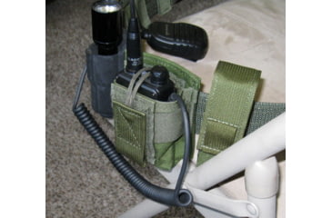 Image of Specter Gear Belt Mounted Radio Pouch, fits Baofeng UV-5R / BF-F8HP With Standard Length Battery, OD Green, 1205 OD