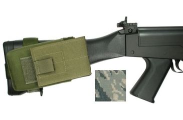 Image of Specter Gear FN FAL Buttstock Magazine Pouch, Holds (1) 20 rd. 7.62x51mm Magazine, Fits Fixed Stocked FN FAL Type Rifles, USAF ABU Camo, USAF ABU Camo 838-ABU